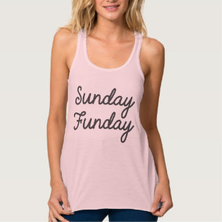 Camiseta Con Tirantes El tanque de las mujeres flowy de domingo Funday