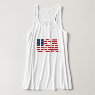 Camiseta Con Tirantes El tanque patriótico de las mujeres
