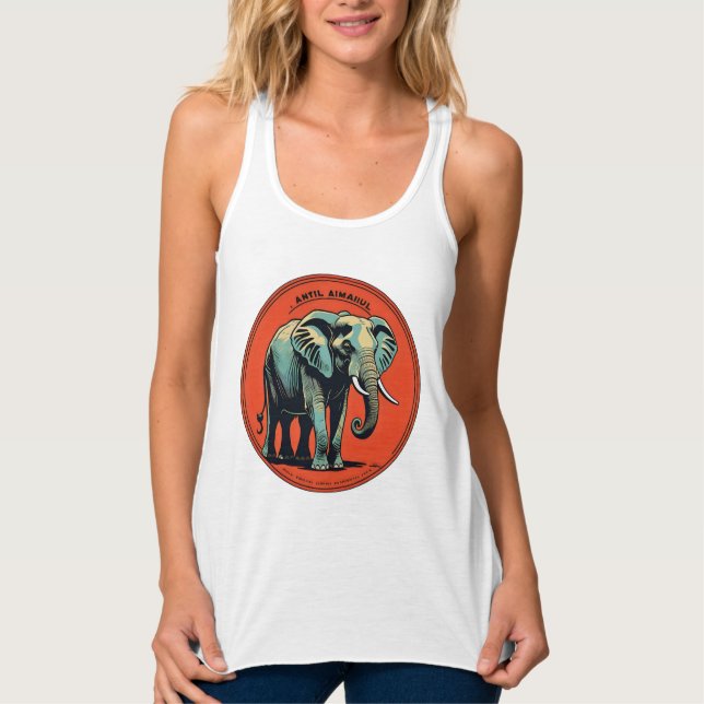 Camiseta Con Tirantes Elefante (Anverso)