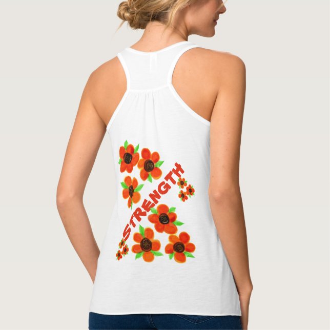 Camiseta Con Tirantes Elegante ropa de ocio para damas (Reverso)