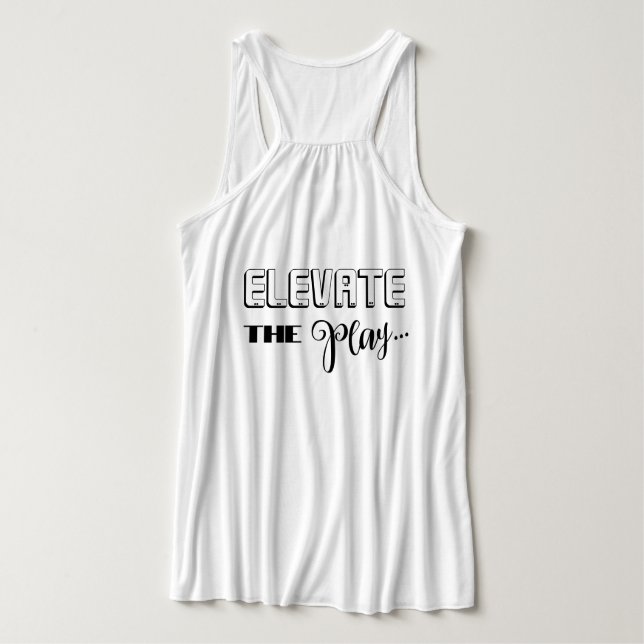 Camiseta Con Tirantes Elevar la mente eleva la reproducción (Reverso del diseño)