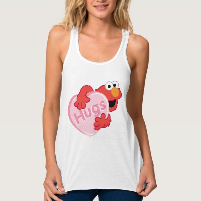 Camiseta Con Tirantes Elmo "Abraza" Valentine Heart Candy (Anverso)