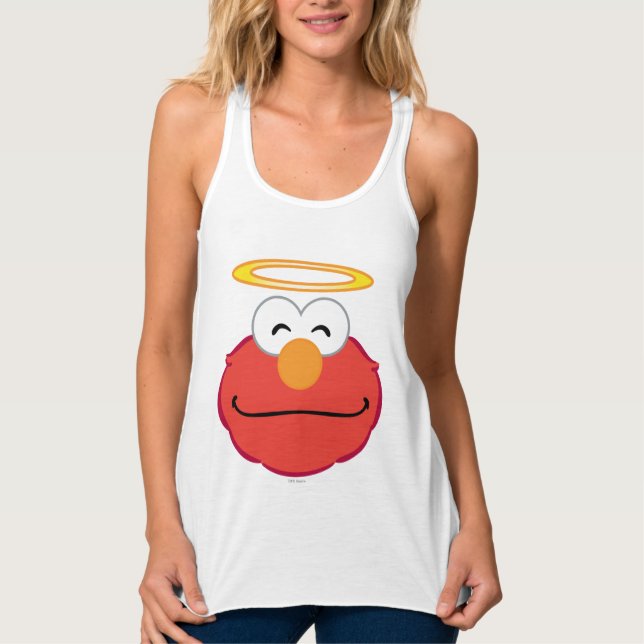 Camiseta Con Tirantes Elmo Cara sonriente con Halo (Anverso)