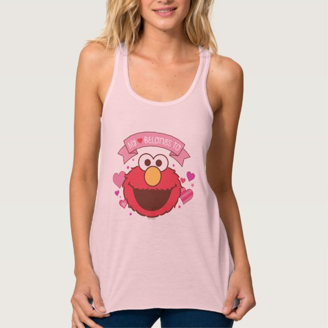 Camiseta Con Tirantes Elmo | Mi Corazón Pertenece A Elmo (Anverso)