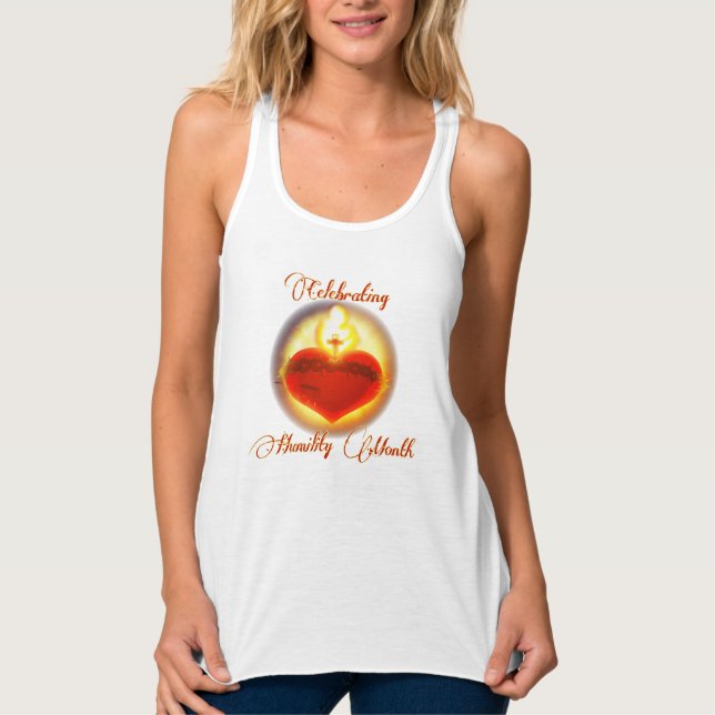 Camiseta Con Tirantes Encima del tanque del mes de la humildad (Anverso)