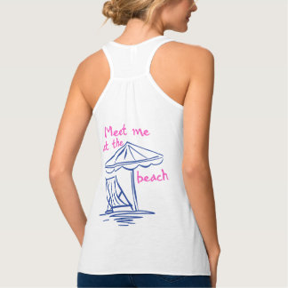 Camiseta Con Tirantes Encuentrame En La Playa Vibraciones Costeras