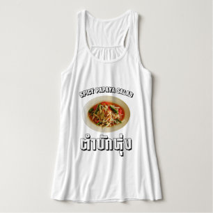 Camiseta Con Tirantes Ensalada de Papaya picante [Tam Mak Hung]