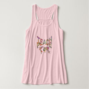 Camiseta Con Tirantes Enseñar por la paz a nivel global