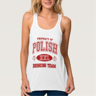 Camiseta Con Tirantes Equipo de consumición del polaco lindo