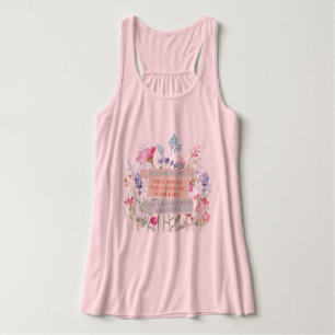 Camiseta Con Tirantes Es el corazón que abre las puertas, el jardín flor