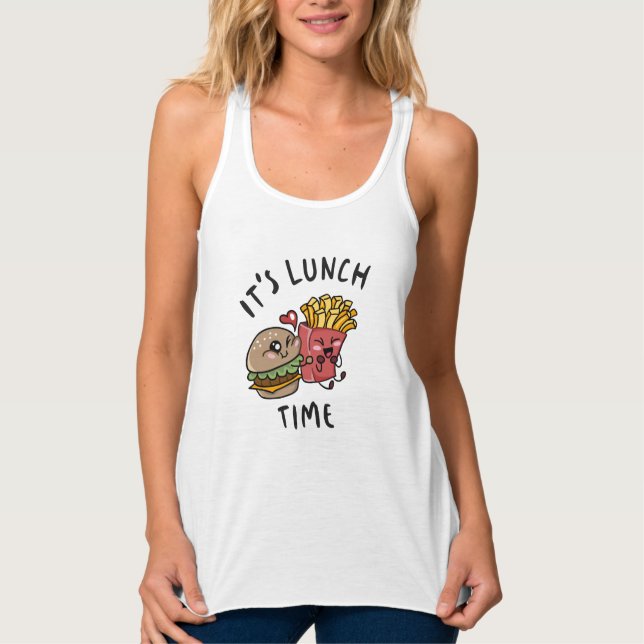 Camiseta Con Tirantes Es la hora del almuerzo (Anverso)