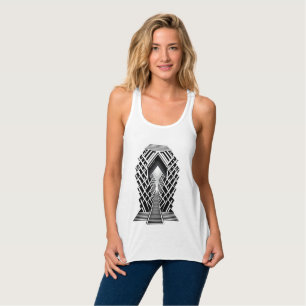 Camiseta Con Tirantes Escalera monocromática: Obelisco de los contrastes