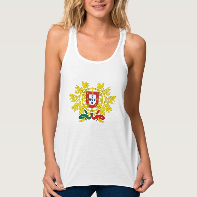 Camiseta Con Tirantes Escudo de armas de Portugal (Anverso)