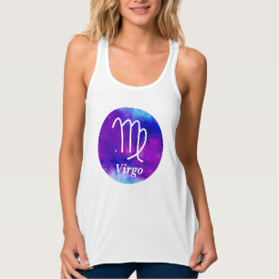 Camiseta Con Tirantes Espacio de símbolos Virgo Zodiac Nebulosa