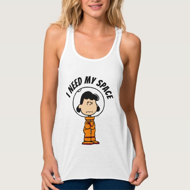 Camiseta Con Tirantes ESPACIO | Lucy Astronauta (Anverso)