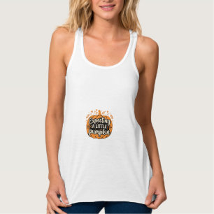 Camiseta Con Tirantes Esperando un pequeño diseño de embarazo de Hallowe