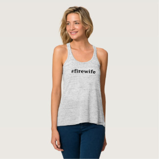 Camiseta Con Tirantes Esposa del fuego de Hashtag (gris)