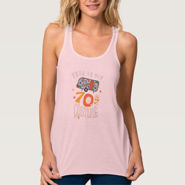 Camiseta Con Tirantes Este es mi disfraz de los 70 (Anverso)