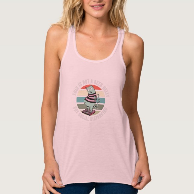 Camiseta Con Tirantes Esto no es un distanciamiento pélvico sino social (Anverso)
