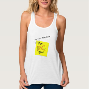 Camiseta Con Tirantes Estoy bien después de la publicación