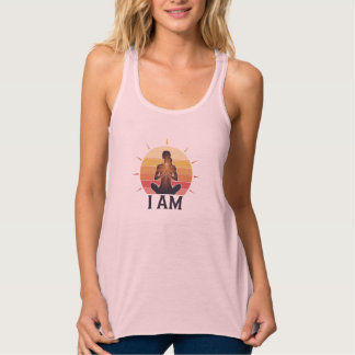 CAMISETA CON TIRANTES ESTOY CONFIADO EN EL DEPÓSITO DE YOGA
