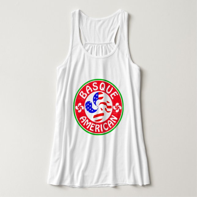 Camiseta Con Tirantes Euskara Lauburu Cross Tee (Diseño del anverso)