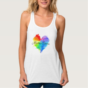 Camiseta Con Tirantes Extremo del tanque de plataforma arco iris