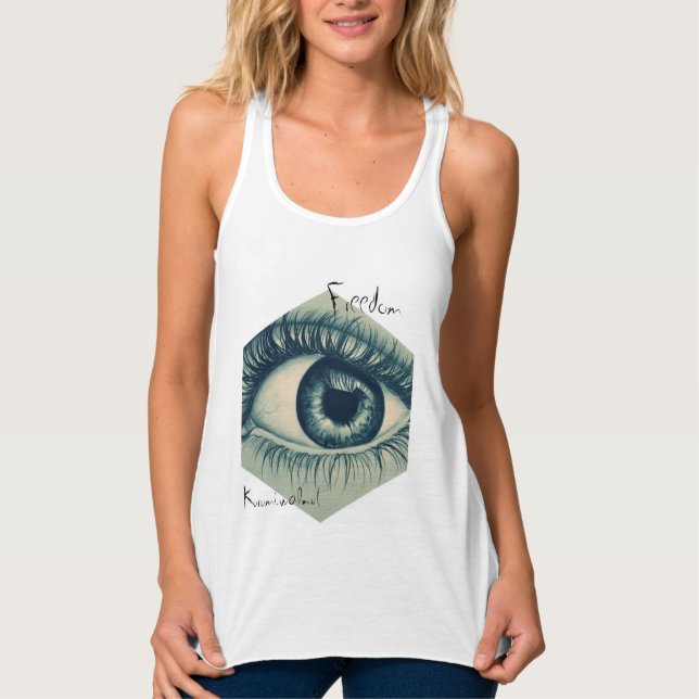 Camiseta Con Tirantes Eye freedom (Anverso)