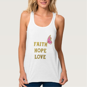 Camiseta Con Tirantes Faith Hope Love T-Shirt