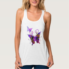 Camiseta Con Tirantes Fantasía Butterflies