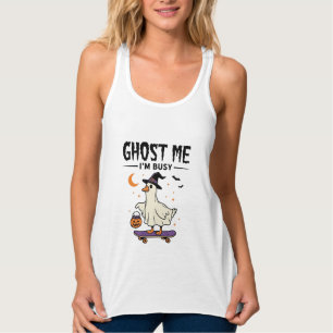 Camiseta Con Tirantes Fantasma Me Estoy Ocupado Halloween Ganso Skateboa