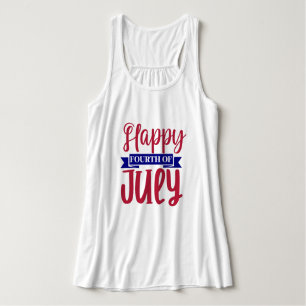 Camiseta Con Tirantes Feliz 4 De Julio