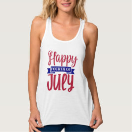 Camiseta Con Tirantes Feliz 4 De Julio