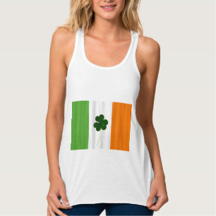 Camiseta Con Tirantes ¡Feliz Día de San Patricio! Bandera irlandesa Sham