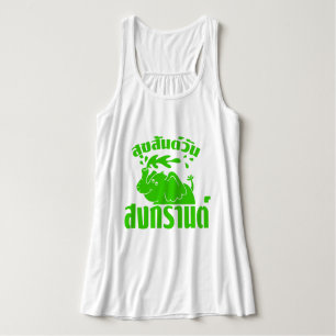 Camiseta Con Tirantes Feliz Día del Songkran en tailandés. Aunque Suksan