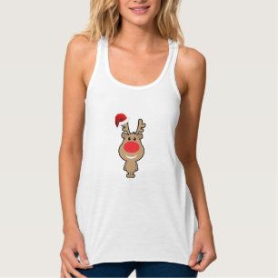 Camiseta Con Tirantes Festividad de los Navidades divertidos de Santa Ma