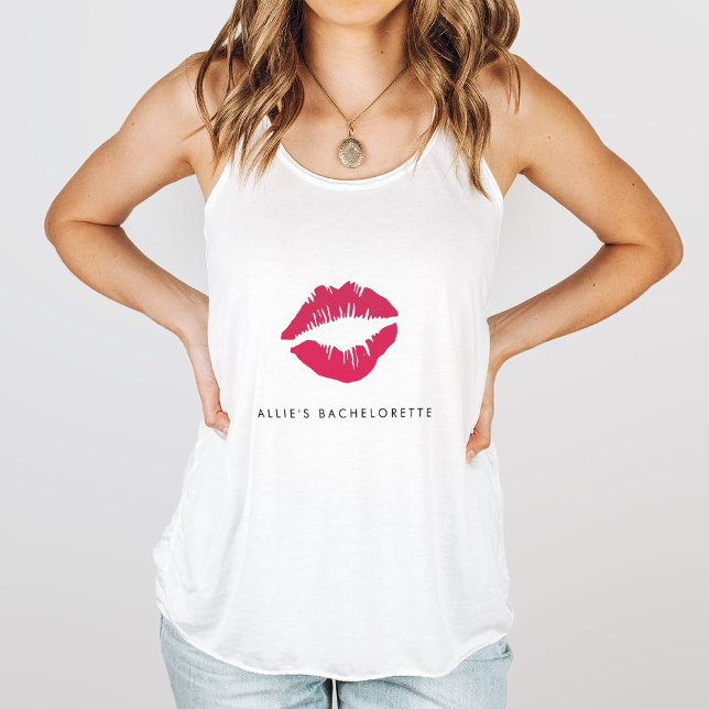 Camiseta Con Tirantes Fiesta de bachillerato de besos rosados (Subido por el creador)