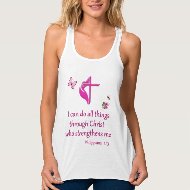 Camiseta Con Tirantes Filipenses 4:16  (Anverso)