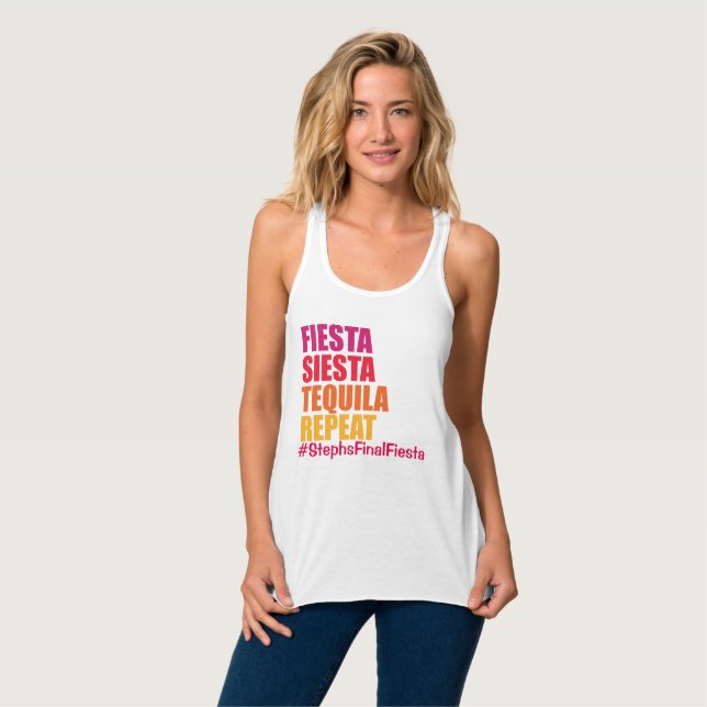 Camiseta Con Tirantes Final Fiesta México Bachelorette Tank (Anverso completo)