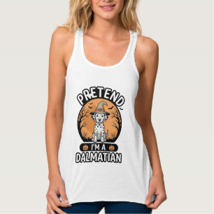 Camiseta Con Tirantes Finge que soy un perro dálmata de Halloween