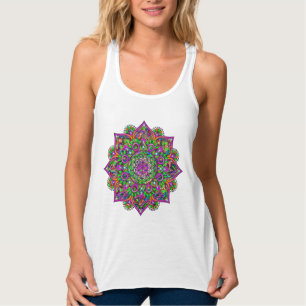 Camiseta Con Tirantes Flor de la Vida - Mandala Hindú 1
