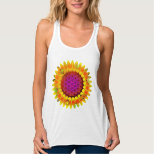 Camiseta Con Tirantes Flor De Vida - Flor Geométrica 4