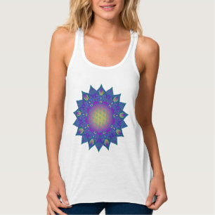 Camiseta Con Tirantes Flor de vida - Mandala india 3