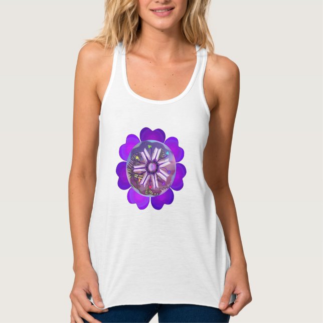 Camiseta Con Tirantes Flor en el desierto (Anverso)