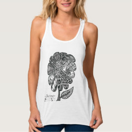 Camiseta Con Tirantes Flor enmarañada