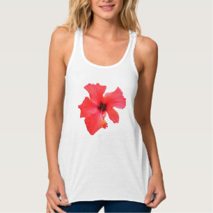 Camiseta Con Tirantes Flor roja