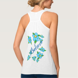 Camiseta Con Tirantes Floral de verano de las damas