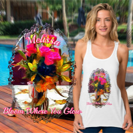 Camiseta Con Tirantes Florece Donde Brillas PM0001