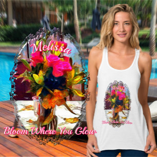 Camiseta Con Tirantes Florece Donde Brillas PM0001