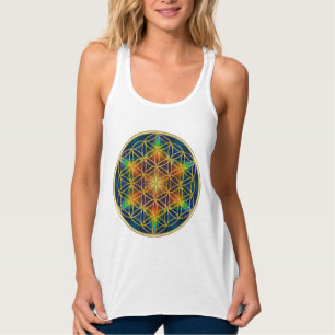 Camiseta Con Tirantes FLORES DE LA VIDA - Florecimiento fractal 1